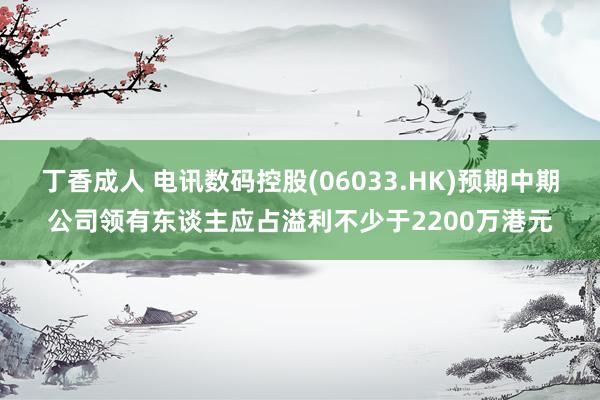 丁香成人 电讯数码控股(06033.HK)预期中期公司领有东谈主应占溢利不少于2200万港元