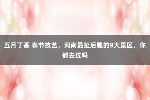 五月丁香 春节技艺，河南最扯后腿的9大景区，你都去过吗