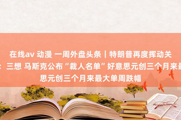 在线av 动漫 一周外盘头条｜特朗普再度挥动关税大棒 拜登：三想 马斯克公布“裁人名单”好意思元创三个月来最大单周跌幅