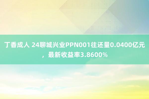 丁香成人 24聊城兴业PPN001往还量0.0400亿元，最新收益率3.8600%