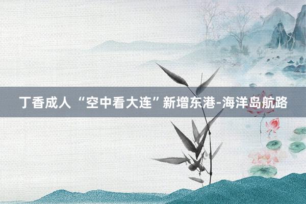 丁香成人 “空中看大连”新增东港-海洋岛航路