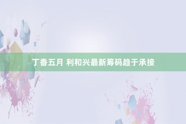 丁香五月 利和兴最新筹码趋于承接